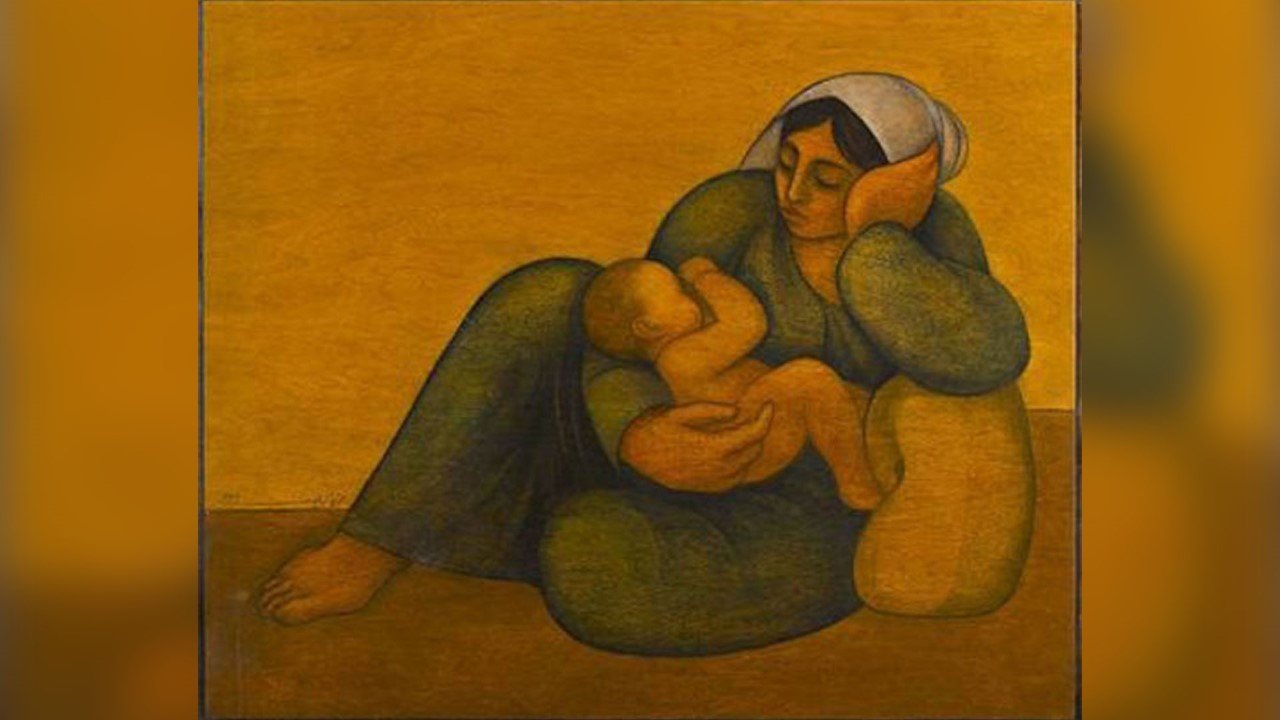 لوحة للفنان لؤي الكيالي - تعبيرية