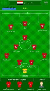 تشكيل منتخب مصر أمام بلجيكا