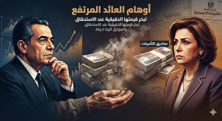 تعد أموال المعاشات هى الملاذ الآمن والدرع الواقي للمواطن بعد رحلة عمل شاقة، لكن الواقع العملي عبر العقود الماضية كشف عن فجوة عميقة تعرف "بأوهام العائد المرتفع"